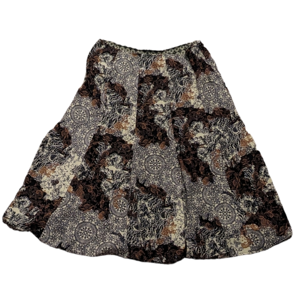 Emma James Reversible Pattern Midi Skirt 14P